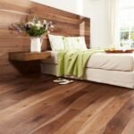 Laminate flooring in a bedroom