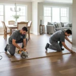 Solid hardwood flooring installation