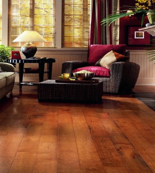Stylish living room flooring by J Brothers Flooring