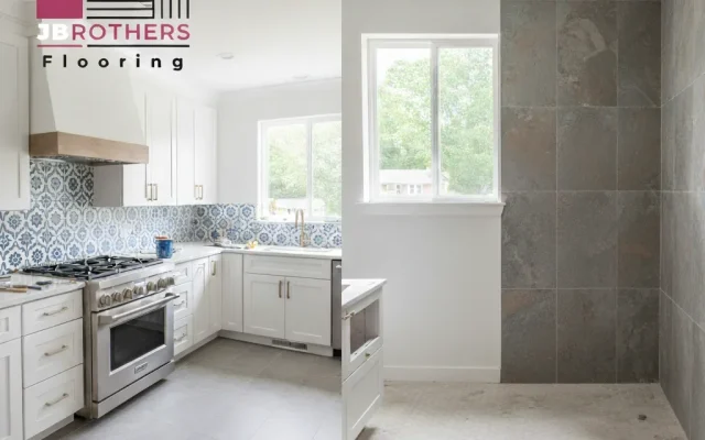 Tile flooring installation